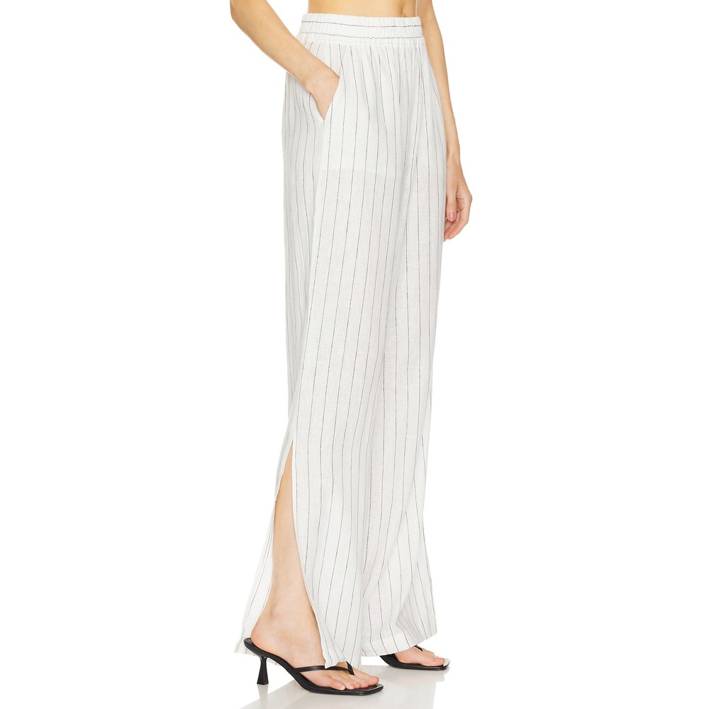 Sanctuary Womens Biar Striped Linen Blend Wide Leg Pants Size XXL
